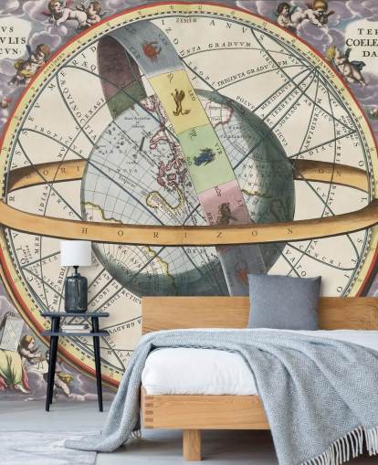 customizable star atlas mural called The Location of the Earth for home offices