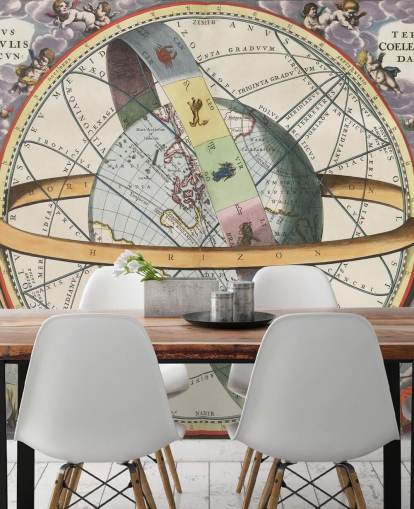 customisable star atlas mural called The Location of the Earth for home offices