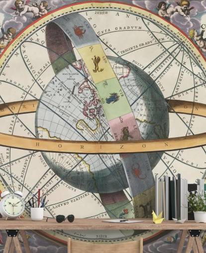 peinture murale personnalisable de l'atlas des étoiles intitulée The Location of the Earth pour les bureaux à domicile peinture murale personnalisable de l'atlas des étoiles intitulée The Location of the Earth pour les bureaux à domicile