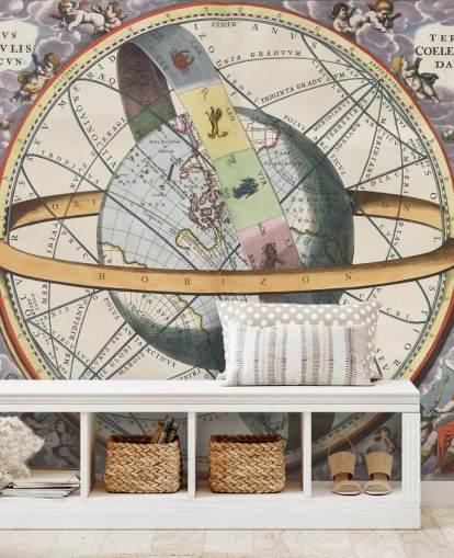 customizable star atlas mural called The Location of the Earth for home offices