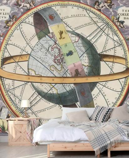 customisable star atlas mural called The Location of the Earth for home offices