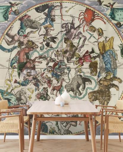 mural de astronomia personalizável chamado The Northern Stellar Hemisphere of Antiquity mural de astronomia personalizável chamado The Northern Stellar Hemisphere of Antiquity