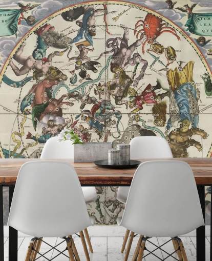 customizable astronomy mural called The Northern Stellar Hemisphere of Antiquity