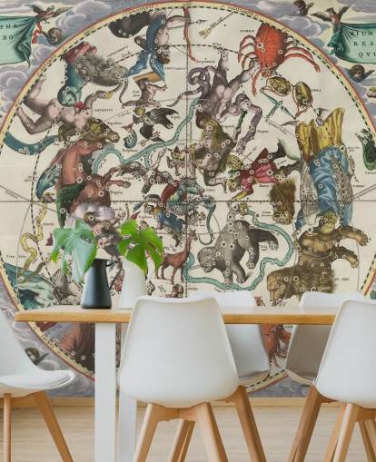 customizable astronomy mural called The Northern Stellar Hemisphere of Antiquity
