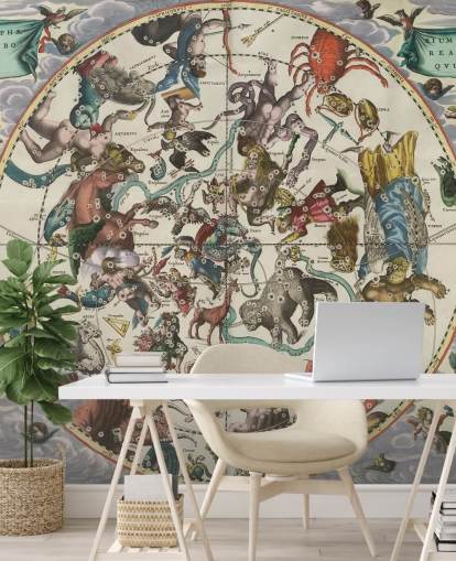 mural de astronomia personalizável chamado The Northern Stellar Hemisphere of Antiquity mural de astronomia personalizável chamado The Northern Stellar Hemisphere of Antiquity