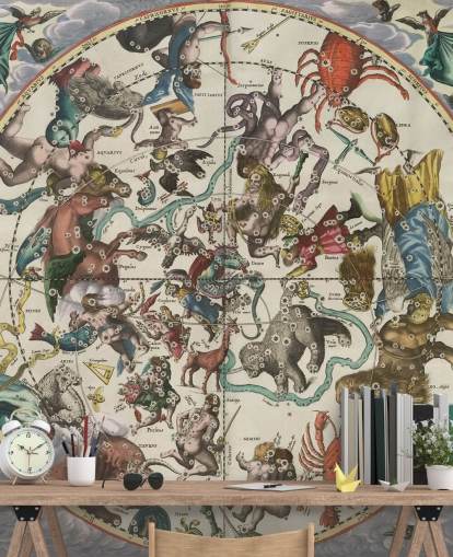 customisable astronomy mural called The Northern Stellar Hemisphere of Antiquity