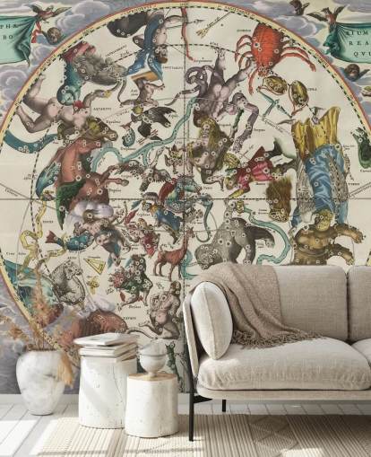 customisable astronomy mural called The Northern Stellar Hemisphere of Antiquity customisable astronomy mural called The Northern Stellar Hemisphere of Antiquity