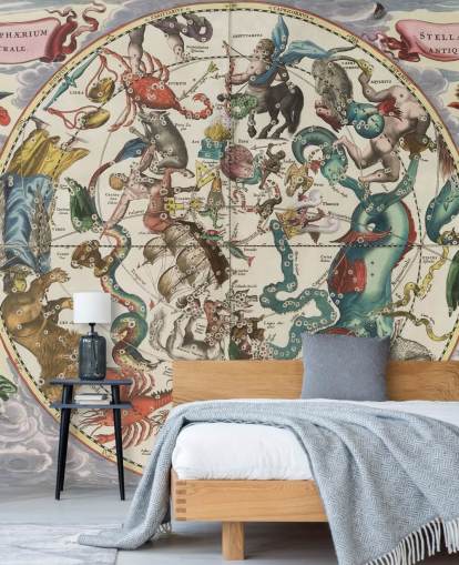 mural de astronomia personalizável chamado The Southern Stellar Hemisphere of Antiquity