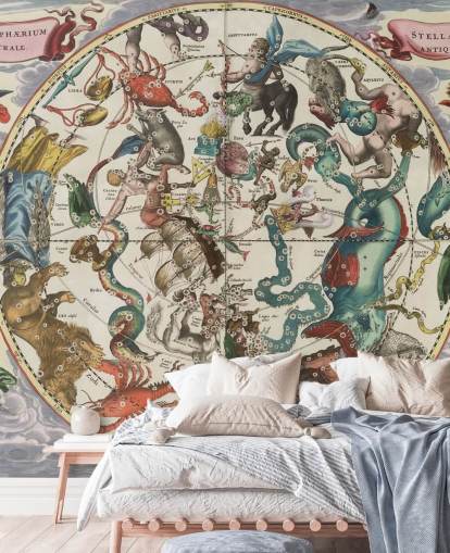 mural de astronomia personalizável chamado The Southern Stellar Hemisphere of Antiquity