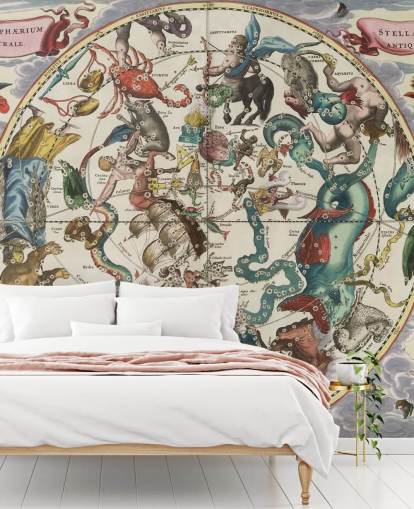 customisable astronomy mural called The Southern Stellar Hemisphere of Antiquity customisable astronomy mural called The Southern Stellar Hemisphere of Antiquity