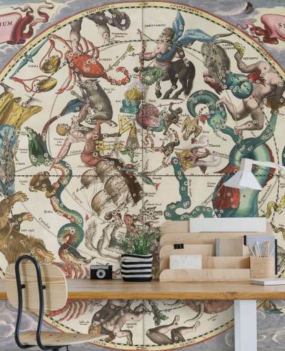 mural de astronomia personalizável chamado The Southern Stellar Hemisphere of Antiquity