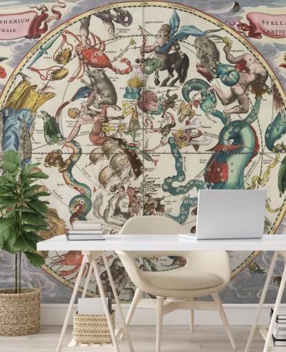 mural astronómico personalizable llamado The Southern Stellar Hemisphere of Antiquity