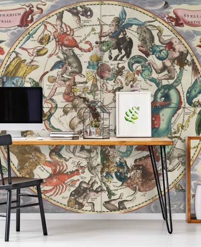 murale astronomico personalizzabile chiamato The Southern Stellar Hemisphere of Antiquity