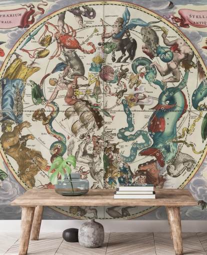 customizable astronomy mural called The Southern Stellar Hemisphere of Antiquity