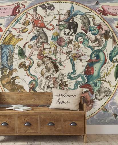 customisable astronomy mural called The Southern Stellar Hemisphere of Antiquity customisable astronomy mural called The Southern Stellar Hemisphere of Antiquity