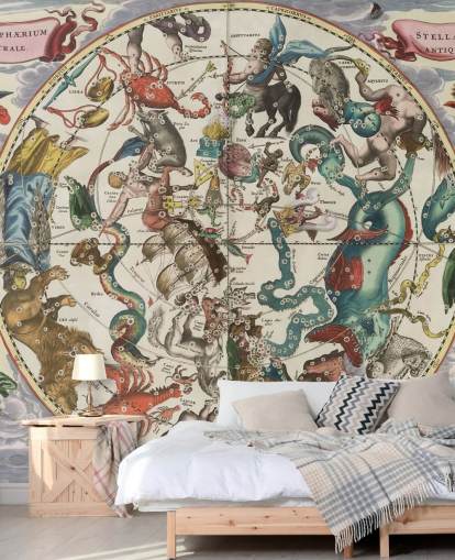 anpassbares Astronomie-Wandbild mit dem Titel Die südliche stellare Hemisphäre der Antike anpassbares Astronomie-Wandbild mit dem Titel Die südliche stellare Hemisphäre der Antike