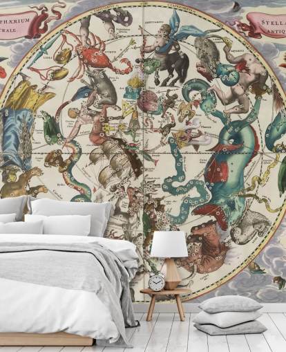 mural astronómico personalizable llamado The Southern Stellar Hemisphere of Antiquity mural astronómico personalizable llamado The Southern Stellar Hemisphere of Antiquity