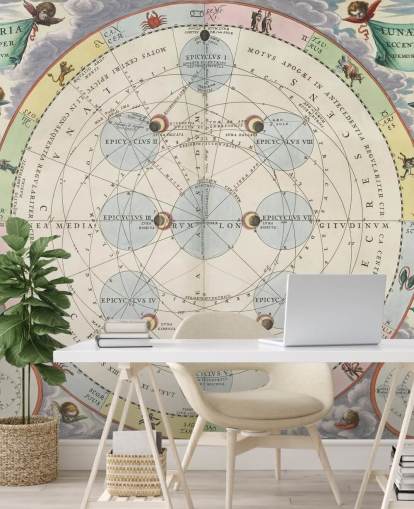 mural personalizado de atlas de estrellas llamado La teoría de la luna para oficinas domésticas y estudios mural personalizado de atlas de estrellas llamado La teoría de la luna para oficinas domésticas y estudios