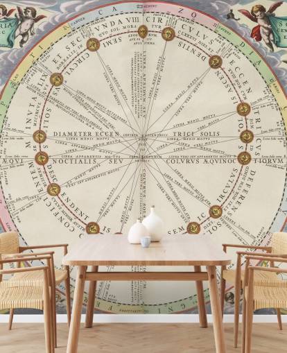 mural de mapa estelar llamado The Theory of the Sun's Motion para estudios y oficinas creativas mural de mapa estelar llamado The Theory of the Sun's Motion para estudios y oficinas creativas