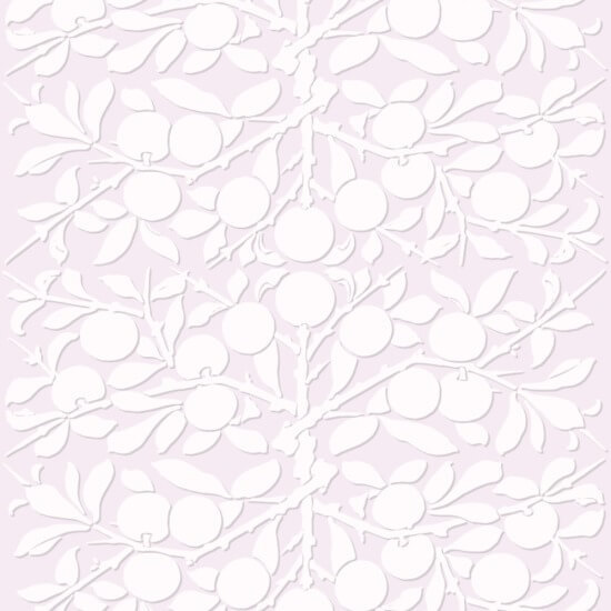 Peach Botanical Pink Wallpaper