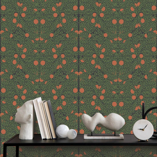 Arbusto naranja Fondo de pantalla Forest Floral