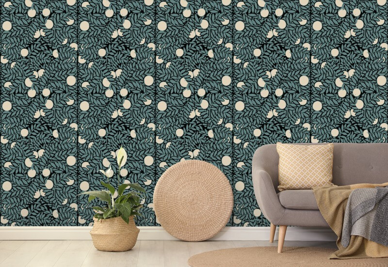 Appelsiinilehto Sininen kerma kukka taustakuva