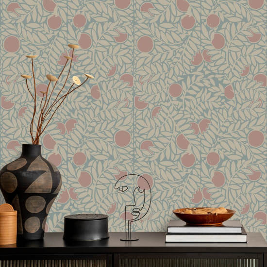 Aranceto Carta da parati floreale Harvest Orange