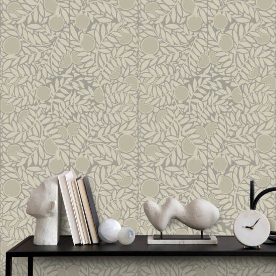 Laranjal Papel de parede floral de nogueira