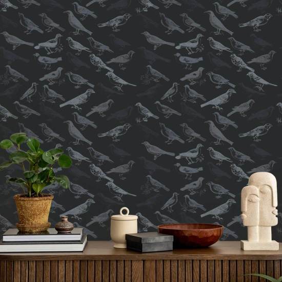 Hochtöner Schwarze Tapete