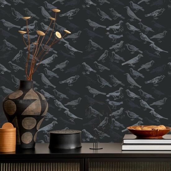 Hochtöner Schwarze Tapete