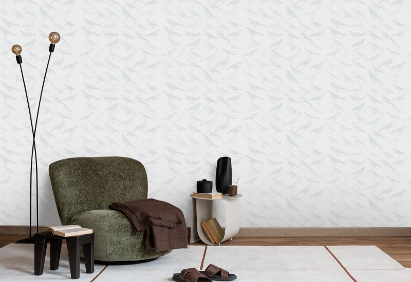 Tweeter Papier peint bleu