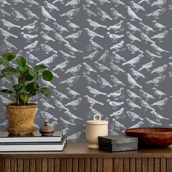 Tweeter Papier peint gris