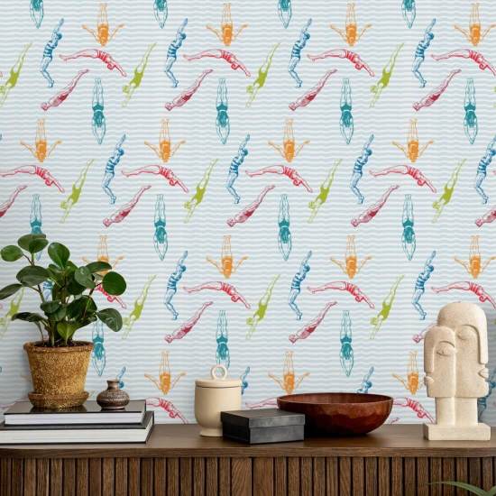 Duikers Popsicle behang