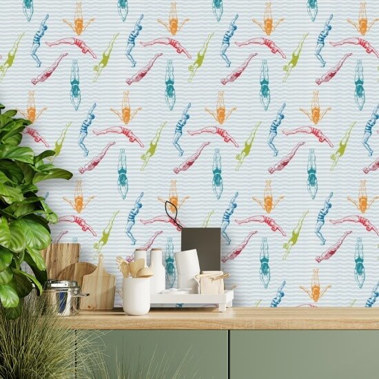 Divers Carta da parati Popsicle