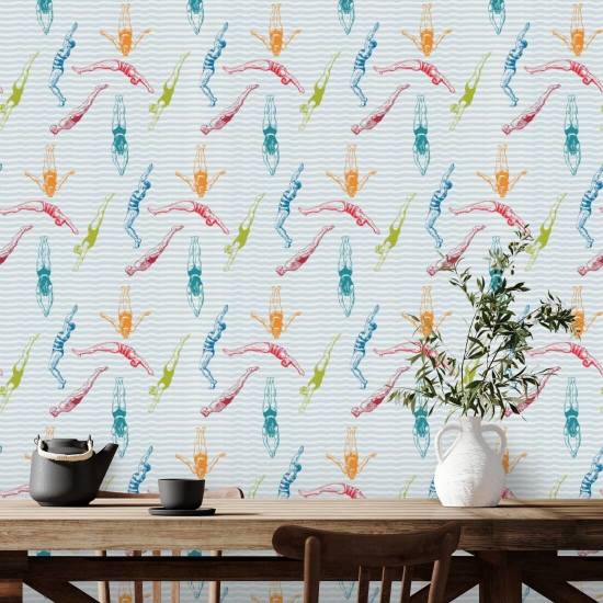 Duikers Popsicle behang