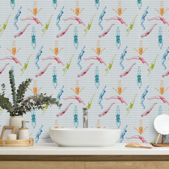 Dykare Popsicle Bakgrund