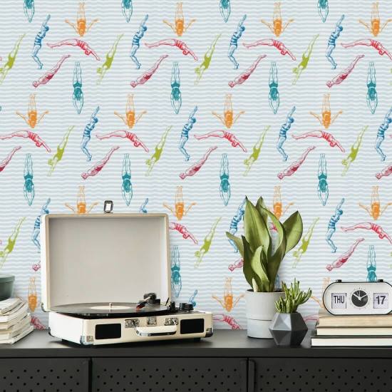 Duikers Popsicle behang