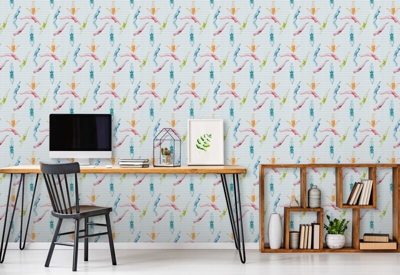 Plongeurs Papier peint Popsicle