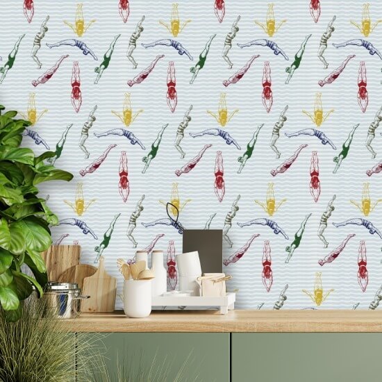 Divers Varsity Wallpaper