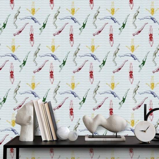 Dykkere Varsity Baggrund