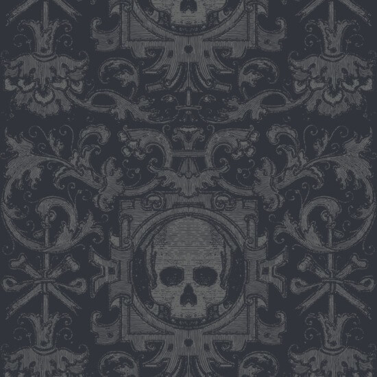 Skull Box Black Wallpaper