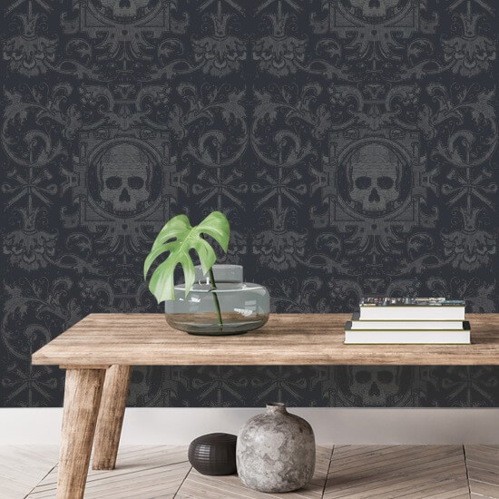 Skull Box Black Wallpaper