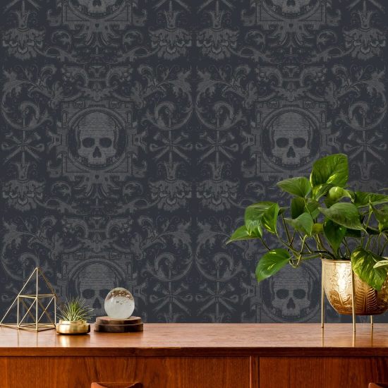 Hodeskalleske Svart Bakgrunn