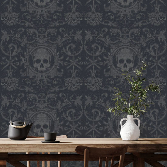 Skull Box Black Wallpaper