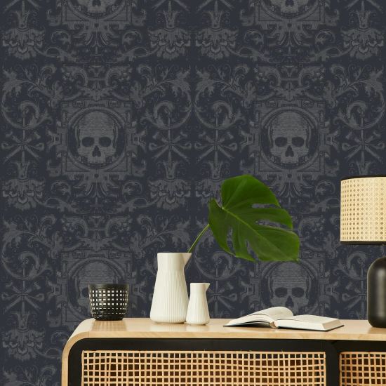 Skull Box Black Wallpaper