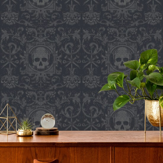 Skull Box Black Wallpaper