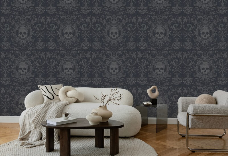 Skull Box Black Wallpaper