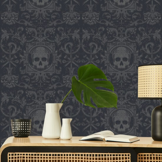 Skull Box Black Wallpaper
