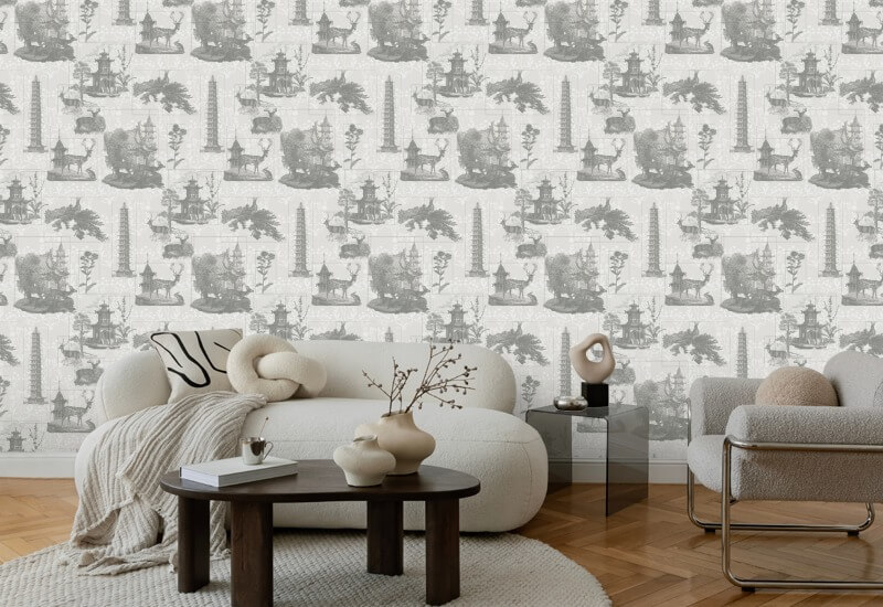 Pagoda Toile Kull Bakgrunn