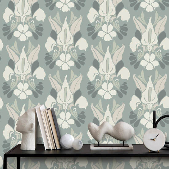 Drachenblume Aschblaue Blumentapete